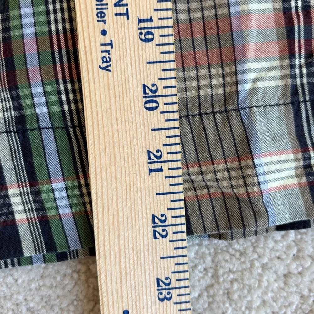 Vintage‎ Polo Ralph Lauren Blue Green Madras Plaid Cotton Chino Shorts Men’s 46B